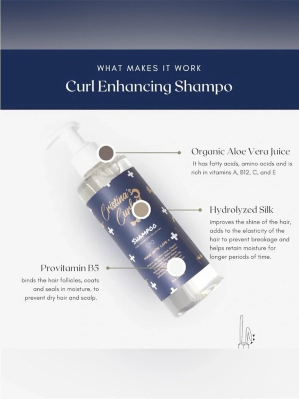 Cristina’s Curls Shampoo Deep Conditioner Curl Cream Haircare Bundle